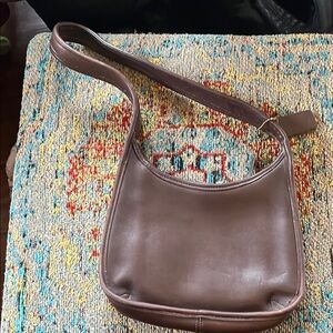 Vintage brown leather Coach purse. Made in the USA